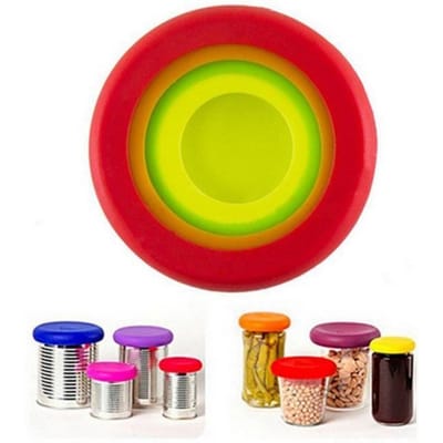 TEMPSA 4Pcs Couvercle de conservation en Silicone Pour Fruit