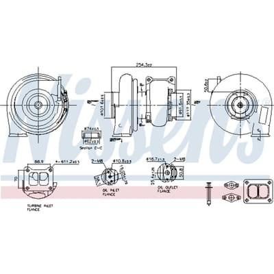 Supercharger, drukvulling NISSENS 93652
