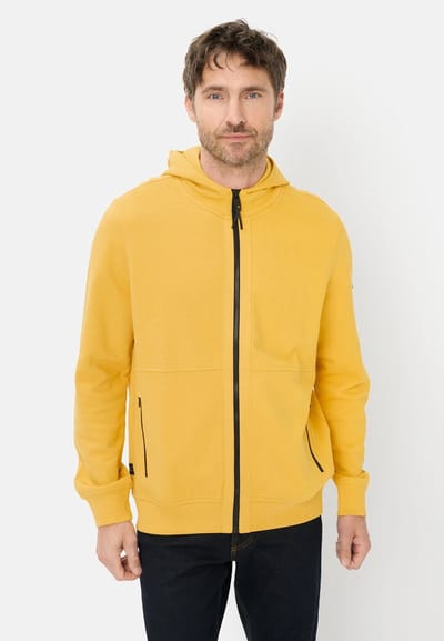 camel active Sweatjack with pockets - Maat menswear-M - Zonnegeel