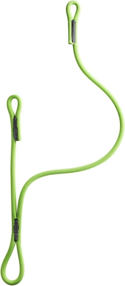 Verbindingsmiddel - Veiligheidskabel - Alpine klimmen - Dubbele verbinding - 75cm - Neongroen