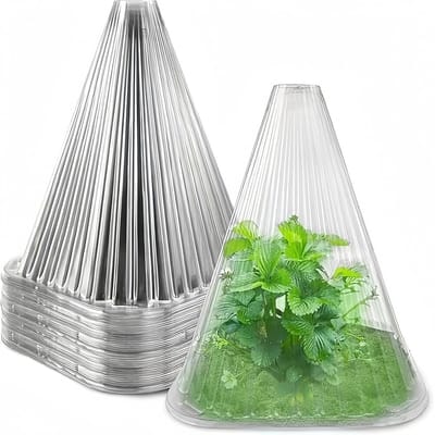 20x Plantenklokken - 19x19x18 cm - Plantenhoed - Plantenstolp - Kunststof met vorstbescherming en slakkenafweer - UV-bestendig - Tegen vorst - Herbruikbaar - Geschikt voor bloembedden en balkons