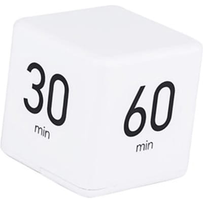 Draagbare Kubus Timer Digitale Keukentimer Aftelalarm 15 20 30 60 Minuten Flip Timer met Digitaal Display Tijd 15-20-30-60