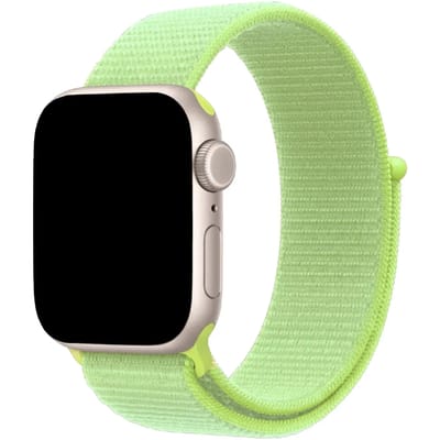 2+1 | Apple Watch Bandje Flyne - Geweven - Nylon - Neongeel