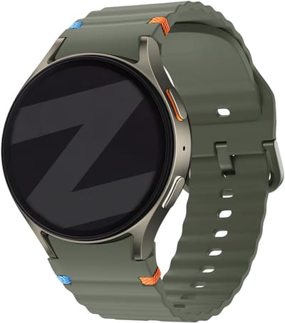 Bandz Siliconen Wave bandje 'Easy fit' - Geschikt voor Samsung Galaxy Watch 7 (40 & 44mm) / Galaxy Watch 6 Classic (43 & 47mm) / Galaxy Watch 5 (Pro) / Galaxy Watch 4 (Classic) / Galaxy Watch FE (groen)