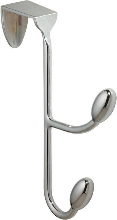 iDesign - Orbinni Haak Hangend met 2 Haken - Roestvast Staal - Zilver