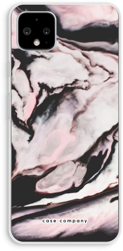 Case Company® - Hoesje geschikt voor Google Pixel 4 XL hoesje - Roze stroom - Soft Cover Telefoonhoesje - Bescherming aan alle Kanten en Schermrand