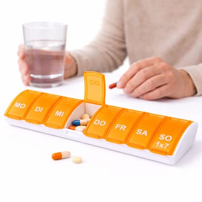 Pillendoosje I Pillendoos I Medicijn Doosje I Pil Box I 7 dagen I 1 Week I Maandag t/m Zondag I Oranje