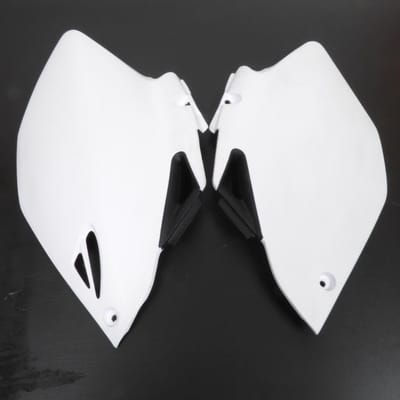 ufo witte zijkentekenplaten voor motor yamaha 250 wrf 2007 tot 2014 ya03887046