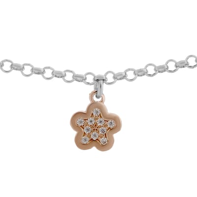 Orphelia 'Nixie' Dames 925 Sterling Zilveren Armband - Zilver/Roze ZA-7377