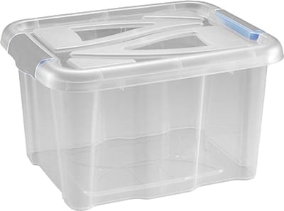 Hega Hogar Textielbox Box Transparant 17l 40x32x22c