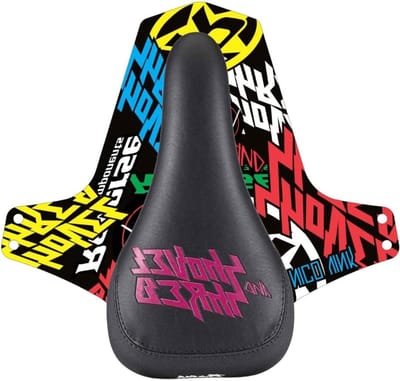 MTB Fietszadel - Downhill Zadel - Mountainbiken - Kevlar Versterkt - 235 x 127 mm - Zwart Roze