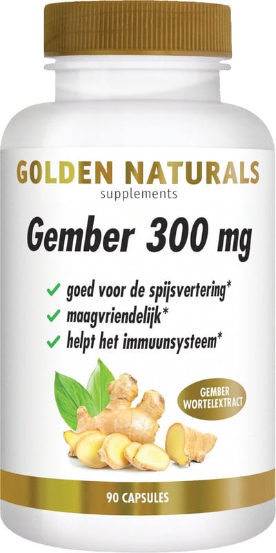Golden Naturals Gember 540mg (90 veganistische capsules)