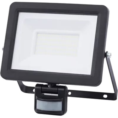 Sencys Breedstraler - Zwart - 50w - 4700lm - Ip65 - Met Bewegingssensor