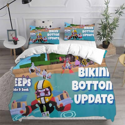 Spel Yeeps: Verstoppertje Beddengoed Sets Bedsprei Dekbed Dekbedovertrek Kussensloop 2-3 Delige Sets Kinderen Volwassenen Slaapkamer Decoratie EU Twin 135x200cm