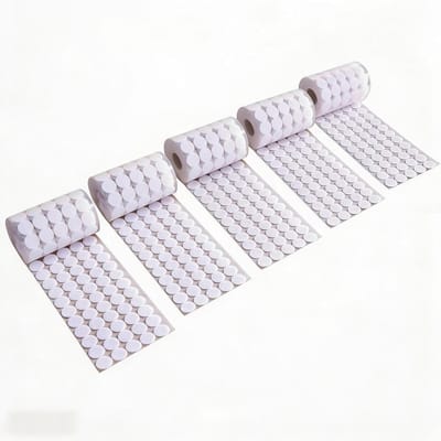 Klittenbandpunten Zelfklevend - Plakstippen - Orde Scheppen - Extra Sterke Hechting - 600 Stuks - Wit