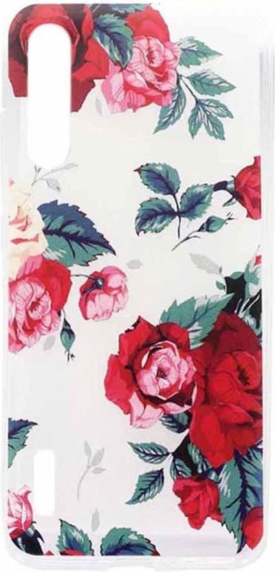 Shop4 - Geschikt voor Xiaomi Mi A3 Hoesje - Zachte Back Case Rozen Transparant
