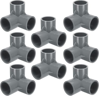 Buisverbindingen Set - PVC Koppelingen - Afvoer Leidingen - 90 Graden Elleboog - 32 mm - Grijs