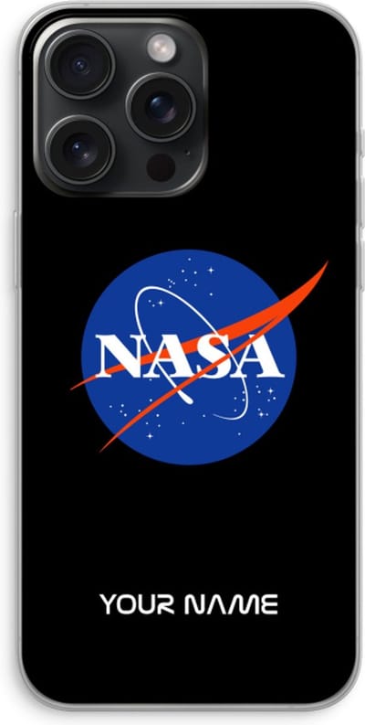 Gepersonaliseerd - Case Company® - Hoesje geschikt voor iPhone 15 Pro Max hoesje - NASA - Soft Cover Telefoonhoesje - Bescherming aan alle Kanten en Schermrand