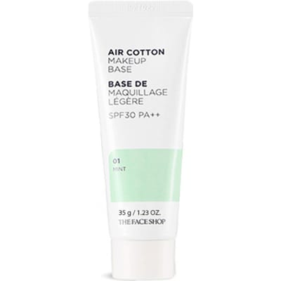 [Deal] THE FACE SHOP - Air Cotton Makeup Base - Mint
