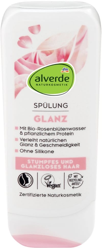 Alverde NATURKOSMETIK Glansconditioner met rozenwater & plantaardige proteïne 200ml