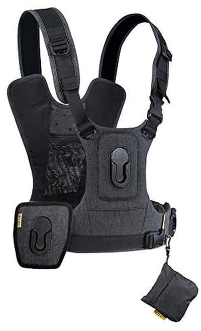 Professionele camerariem voor één of twee camera's met ergonomisch design en accessoires