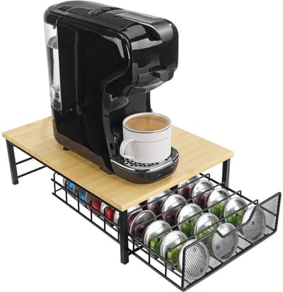 Famanu - Voor Tassimo koffiecups - Met plek voor 54 capsules - Capsulehouder met lade - 15 x 11,2 x 25,3 cm