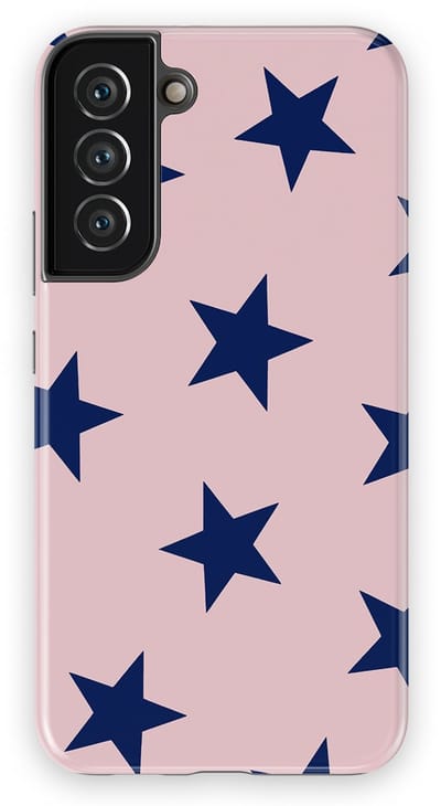 DripCase Hoesje Samsung Galaxy S22 Plus | Sterren Design | Magnetisch Opladen | 2-in-1 Ontwerp | Stars Backcover Midnight Blush