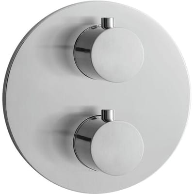 Herzbach DEEP iX concealed thermostat round for 2 consumers 17.503050.1.09