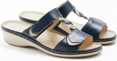 Damart - Iriserende muiltjes met volledige opening Piedical - Dames - Blauw - 37