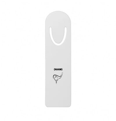 Hacebo® - Golf met eigen naam metalen boekenlegger - Golfen - Golfer - Sport Bladwijzer boekenleggers - 12.7 cm x 3.2cm