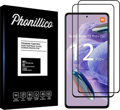 Screenprotector voor Xiaomi Redmi Note 12 Pro 5G / 12 Pro Plus 5G / Poco X5 Pro 5G - 2 stuks Beschermglas van glas Transparante glazen schermbeschermfolie met zwarte randen