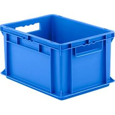 Stapelbak EF 4220 - polypropeen - L 400 x B 300 x H 220 mm - 20,4 L - blauw