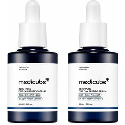 Sérum Medicube Zero Pore One-day à 10 Peptides pour Raffiner les Pores et Équilibrer le Sébum, 30ml