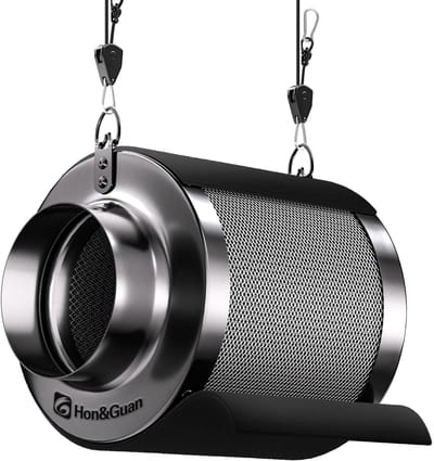 Dailygoods - Hon&Guan Grow Actieve koolstoffilter, 150 mm x 200 mm, koolstoffilter met 38 mm dik RC48, licht carbon voor geurcontrole, geurverwijdering, luchtreiniger voor buisventilator, kweektenten, kweekbox