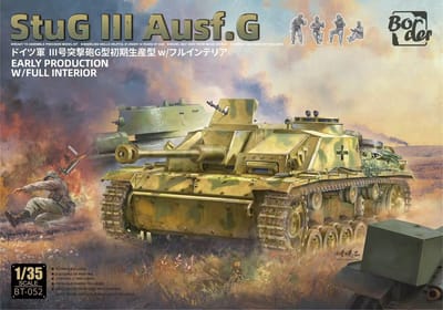 Border Model Modelbouwpakket Militaire voertuigen - BT052 StuG III Ausf. G - Vroege Productie met Volledig Interieur - WWII Duitse Tankjager Plastic - 1:35 - Modelbouw