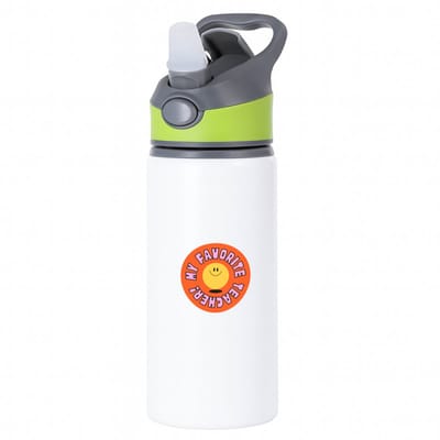 Hacebo® - my favorite teacher waterfles met rietje groen - leraar/lerares - juf - meester - verjaardagscadeau - verjaardag - cadeau - afscheidscadeau - geschenk - leuke cadeau - kado - gift - juffendag - meesterdag - water fles - 650ML