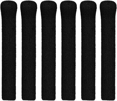 Oorkussentjes voor brillen - 3 paar - Tempelbeschermers - Zacht gebreid katoen - Bril Accessoires - Antislip - Geschikt voor alle soorten brillen - 55×7mm - Zwart