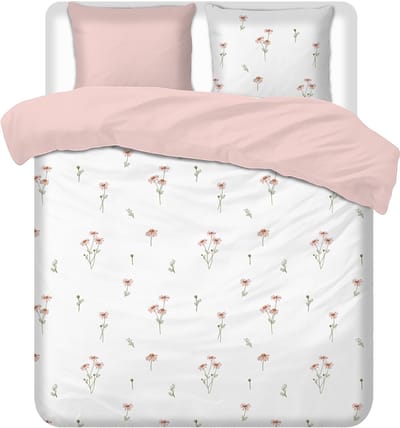 Luxueuze Terschellinger Flanellen Winter Dekbedovertrekset – Minimalistisch Bloemenmotief – Voor Ultiem Comfort en Warme Nachten – 140x200/220 cm