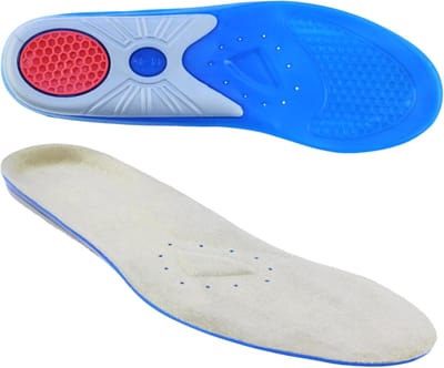 Premium gel inlegzolen voor schoenen - Vermindering van overmatige belasting en verbeterd comfort voor dagelijks leven, sport & werk, maat 42/43