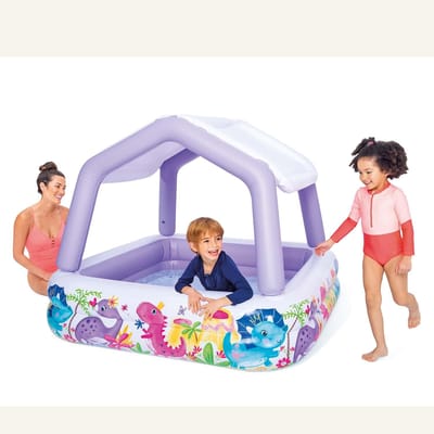 Opblaasbaar Aquarium Zwembad Met Dak 157 X 157 X 122 Cm Intex 57470