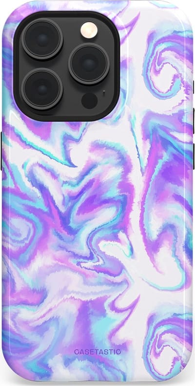 Casetastic Hoesje Geschikt voor Apple iPhone 15 Pro Magsafe - Stijlvolle Beschermende Duo-layer Case - Tie Dye magie