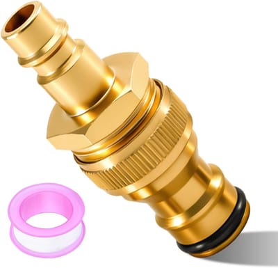 Drainage Adapter voor Tuinirrigatie met Sealing Tape, Compressed Air Plug-in Nipple en NW 7.2 voor Efficiënte Waterafvoer