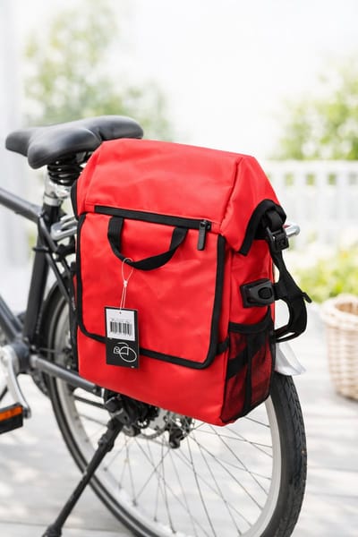 Bike - Carbon planner Fietstas - Shopper - Schoudertas - Waterafstotend PU - Rood