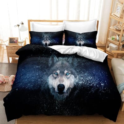 Wolf En Kraai Beddengoedset Beroemde Anime Dekbedovertreksets Dekbed Bedlinnen Twin Queen King Eenpersoonsmaat Dropshipping Cadeau EU Single135x200cm