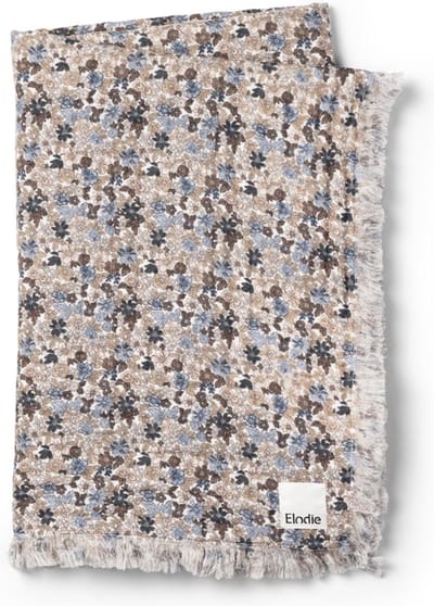 Elodie Hydrofiel Baby Deken - Baby dekentje - Baby deken - Wiegdeken - Deken 75x100 cm - Blue Garden Light