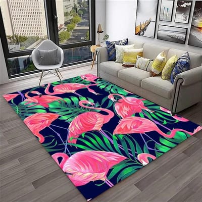 Flamingo Tapijt Tropische Dierenprint Keukentapijt voor Badkamer Woonkamer Slaapkamer Decoratie Antislip Vloermat Entree Deurmat 40x120cm 16x47 inch