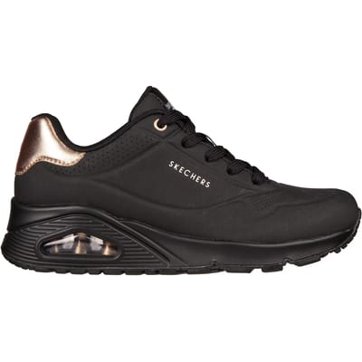 Skechers Uno - Gouden Air - maat 37 - Dames Sneakers - Zwart