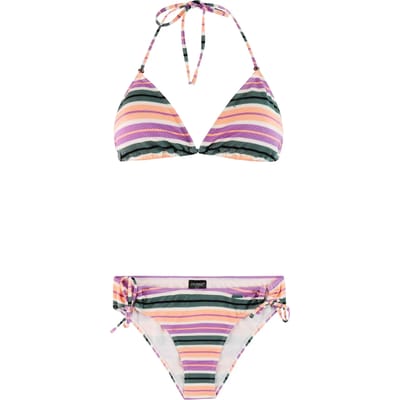 Protest PRTMatch - Triangel bikini set Dames - Koordsluiting - Uitneembare vulling - Normale pasvorm - Medium dekking - Crème