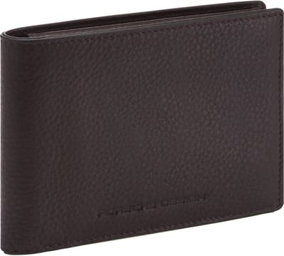 PORSCHE DESIGN Leren Portemonnee Business Wallet 4 Wide Dark Brown Bruine