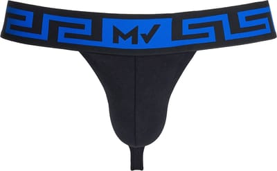 MODUS VIVENDI Linen Thong Black - MAAT M - Heren Ondergoed - String voor Man - Mannen Thong